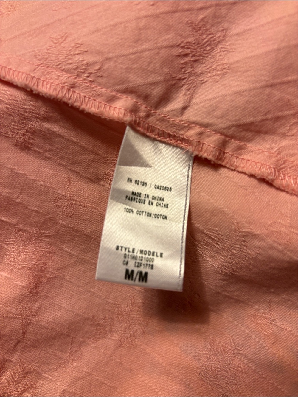 Guess Pink Puff Sleeve Button-Down Shirt - Picture 9 of 11